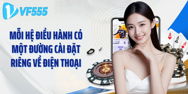 Mỗi hệ điều hành có một đường cài đặt riêng về điện thoại